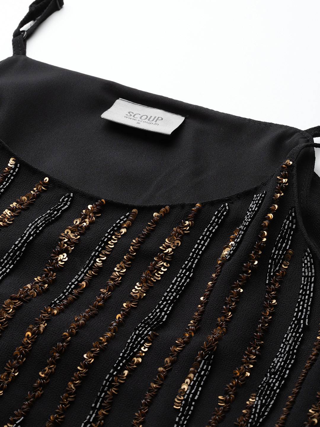 Scoup Hand Embellished A-Line Mini Dress