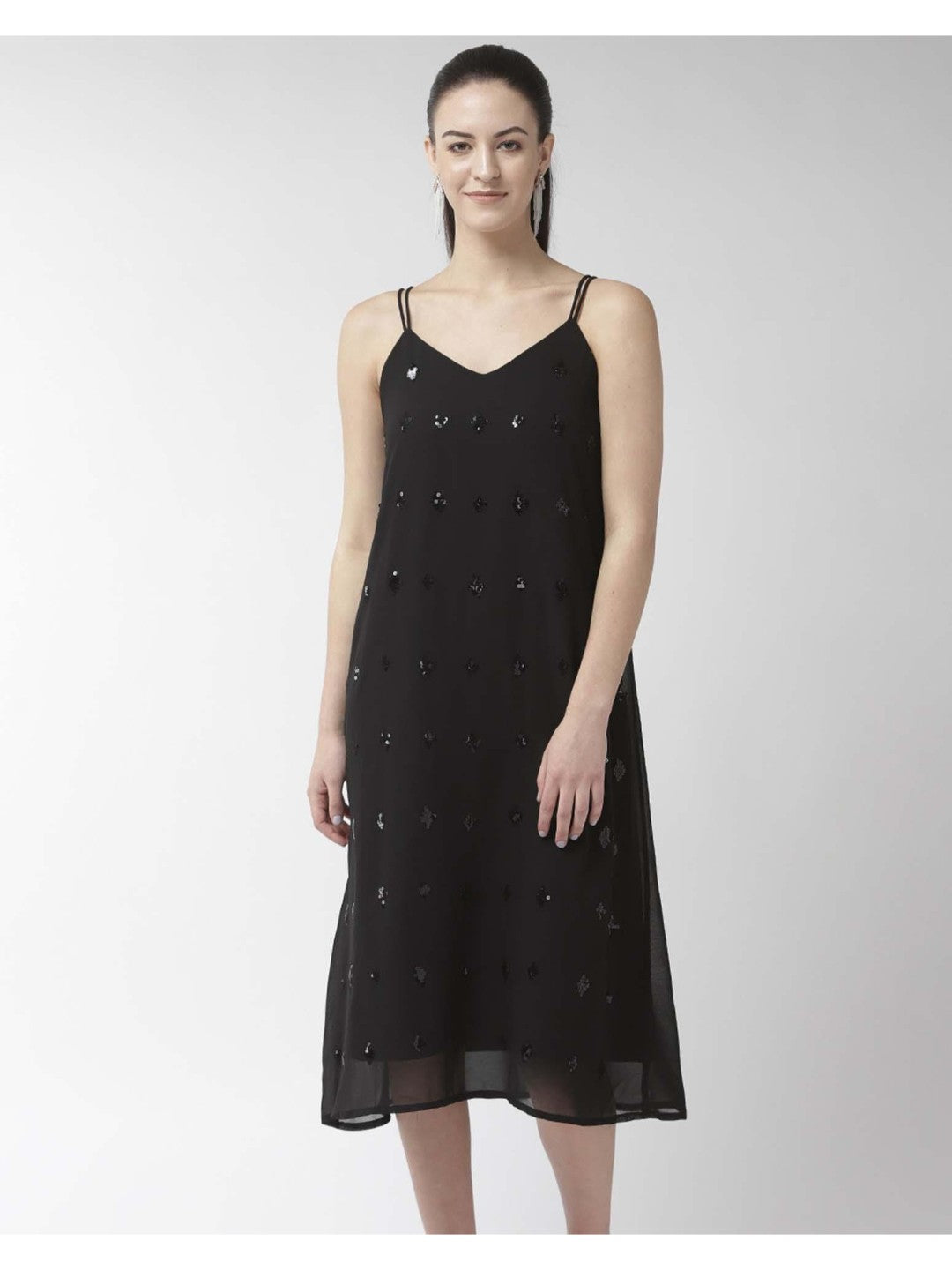Scoup Embellished Black Dress