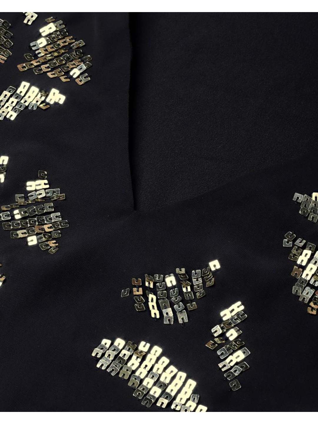 Scoup Embellished A-line Black Dress