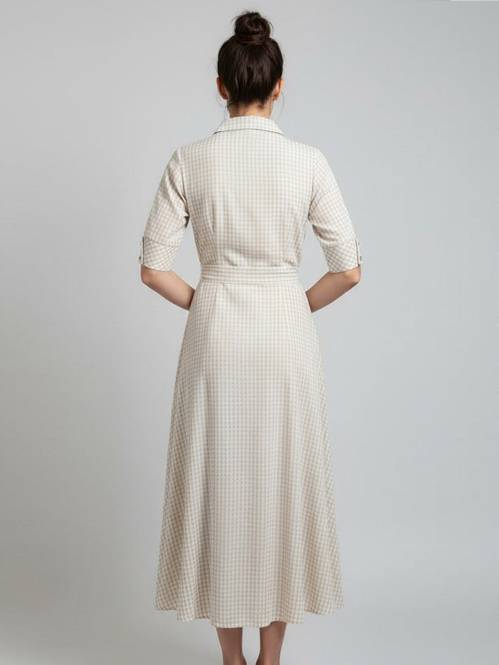 Solid Rayon Shirt Dress