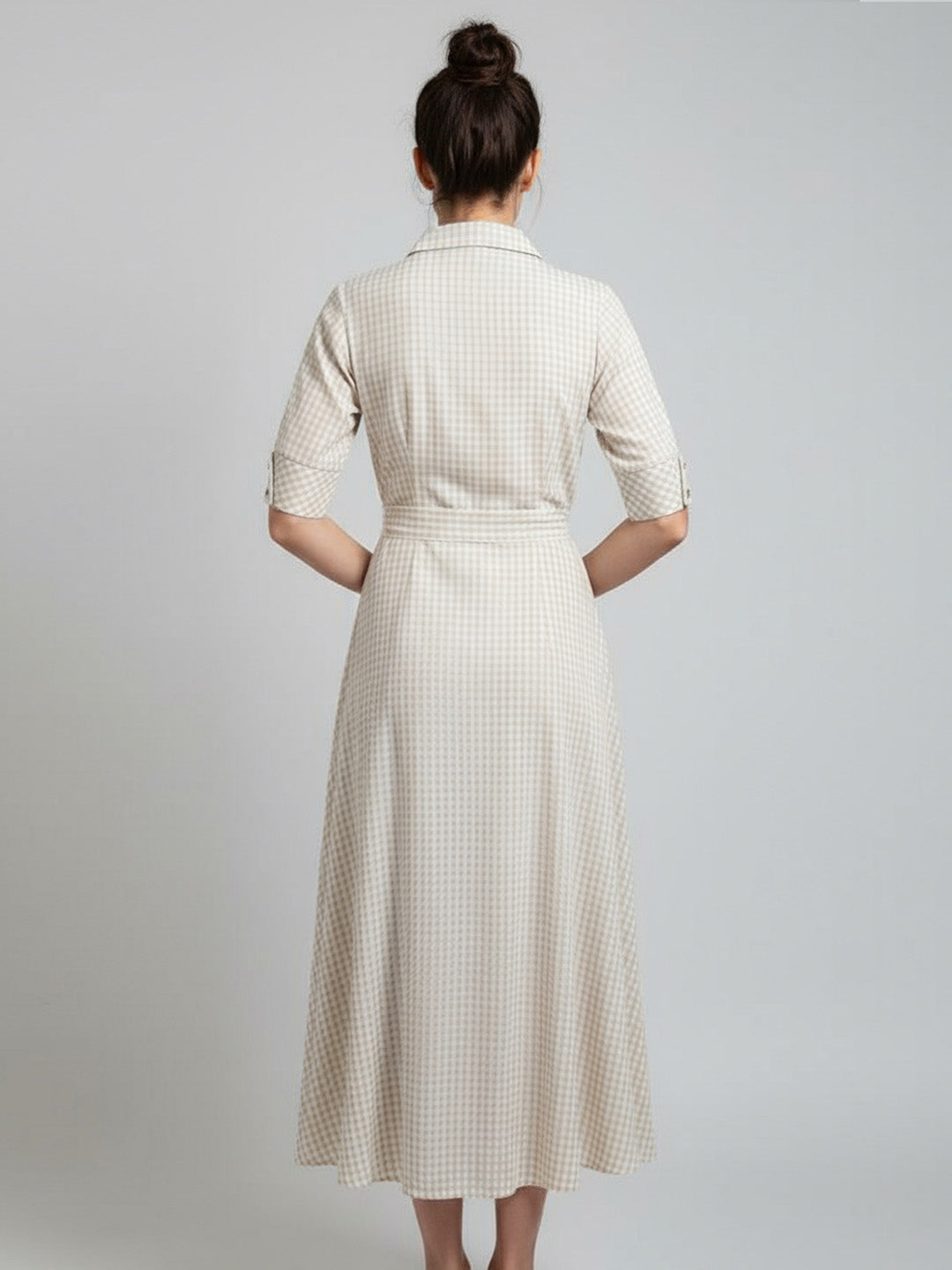 Solid Rayon Shirt Dress