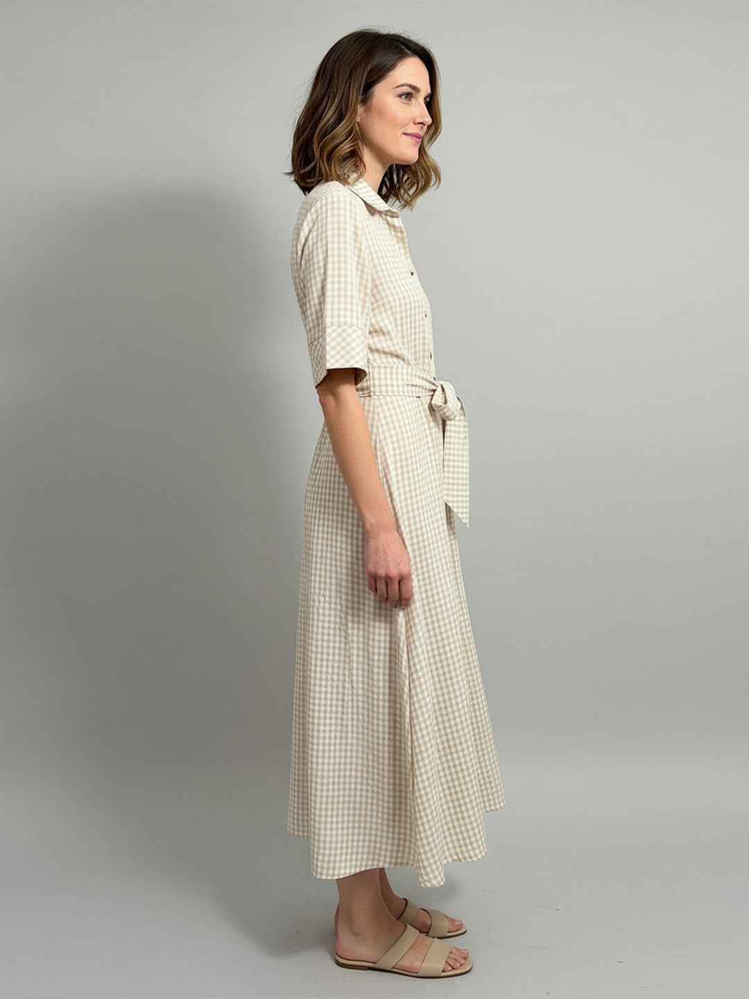 Solid Rayon Shirt Dress