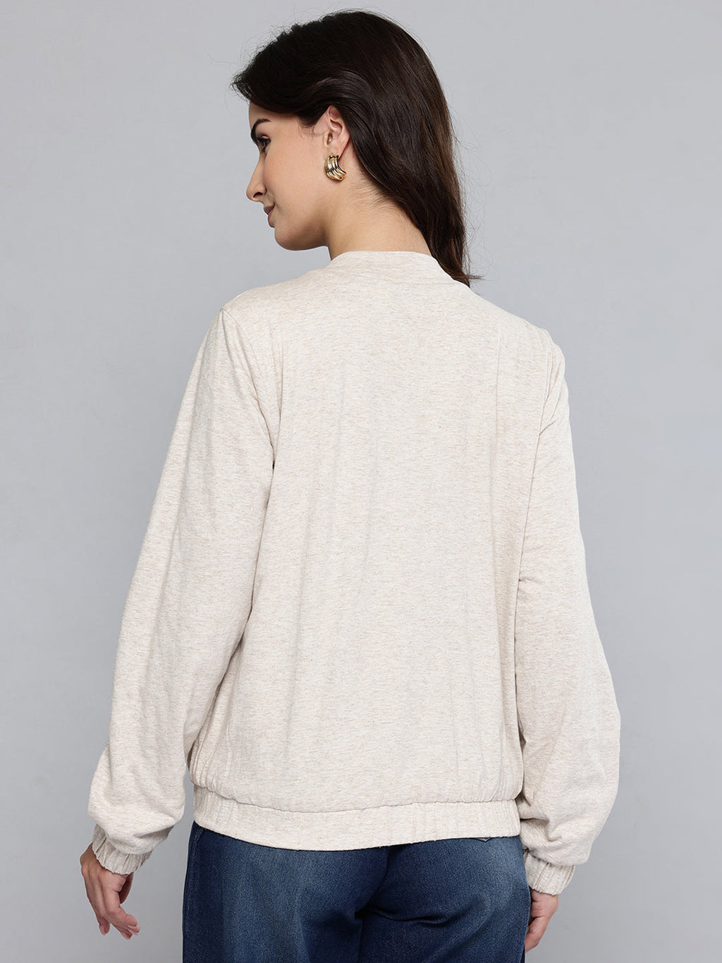 Cotton Lurex Jersey Jacket