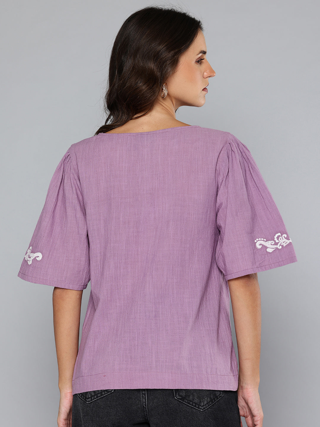 Dori embroidered cotton top