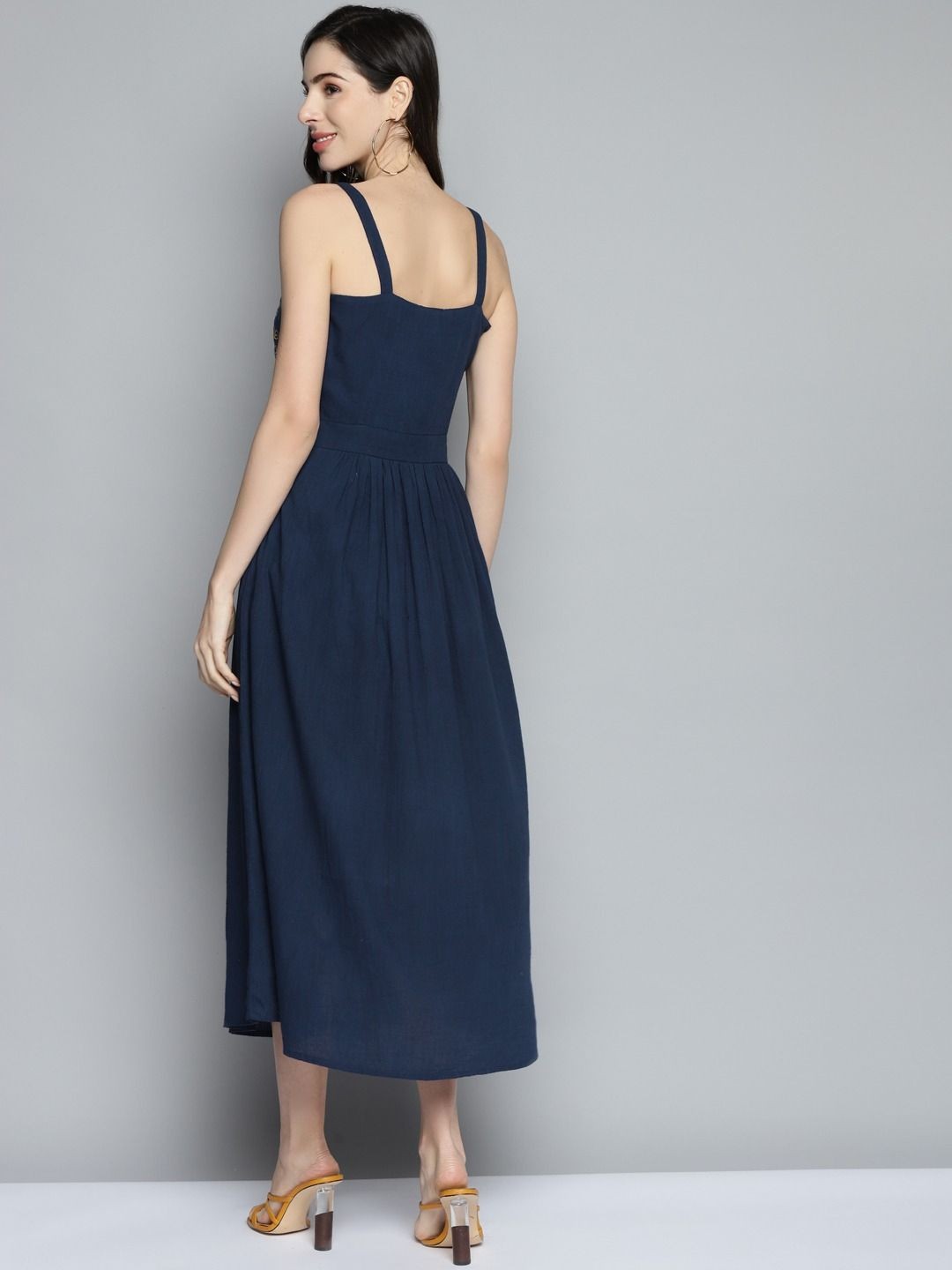 Scoup Strappy Embroidered Dress