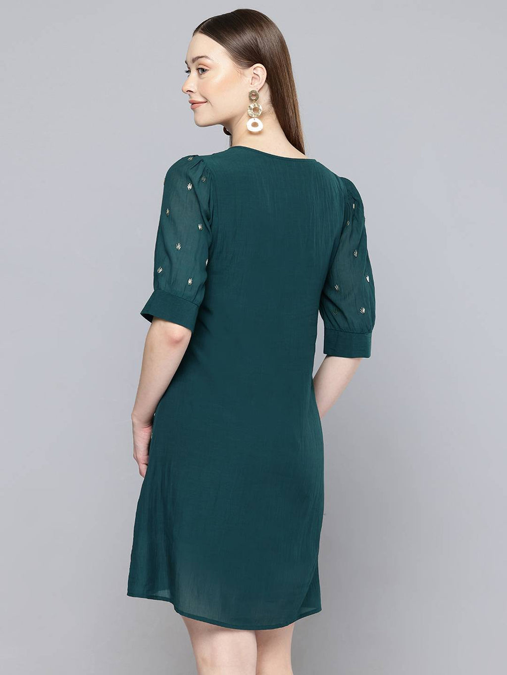 Scoup Embellished Shift Mini Dress
