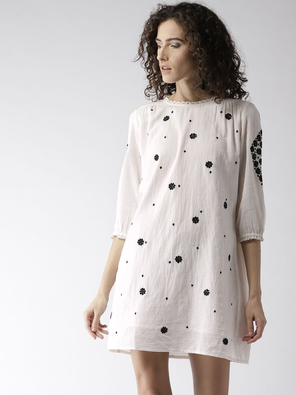Scoup Embroidered Shift Dress