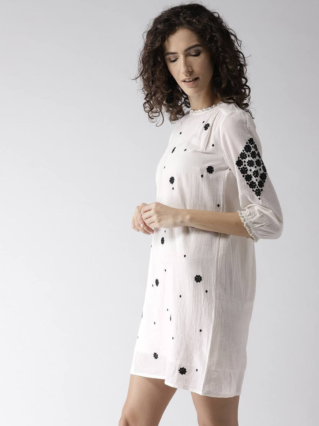 Scoup Embroidered Shift Dress