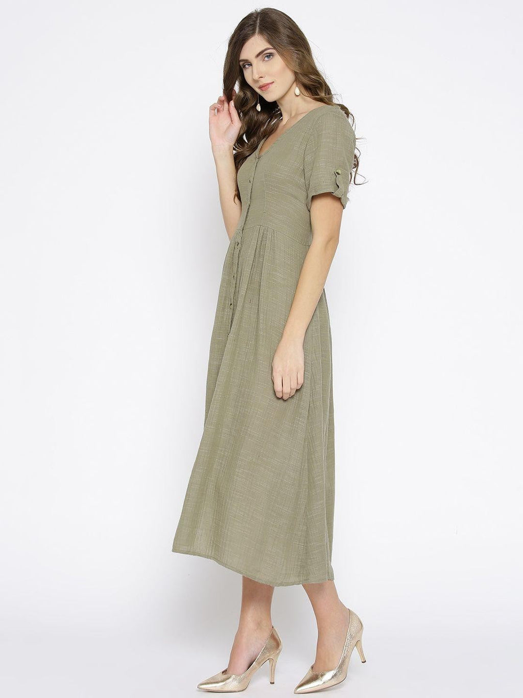 Scoup Olive Green Dress