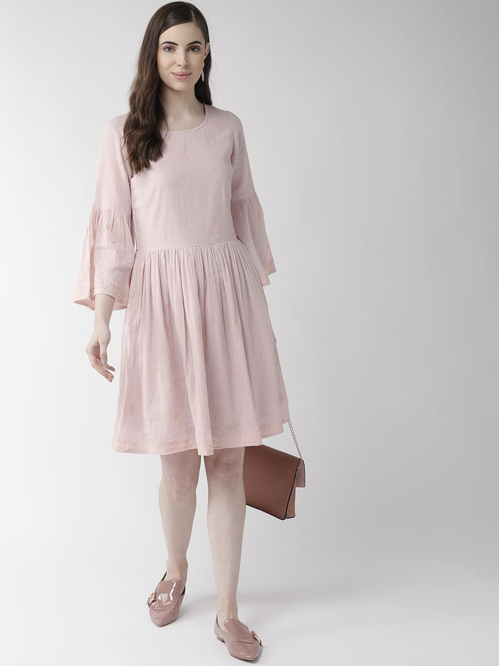 Scoup Cotton Embroidered Dress