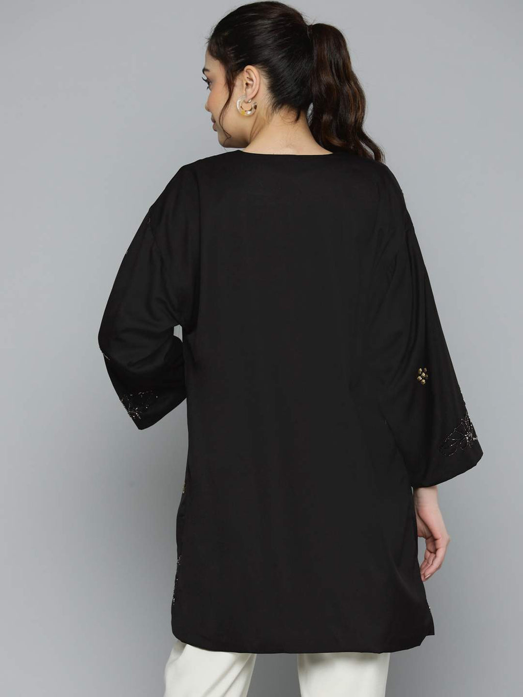 Scoup Embellished black black shrug