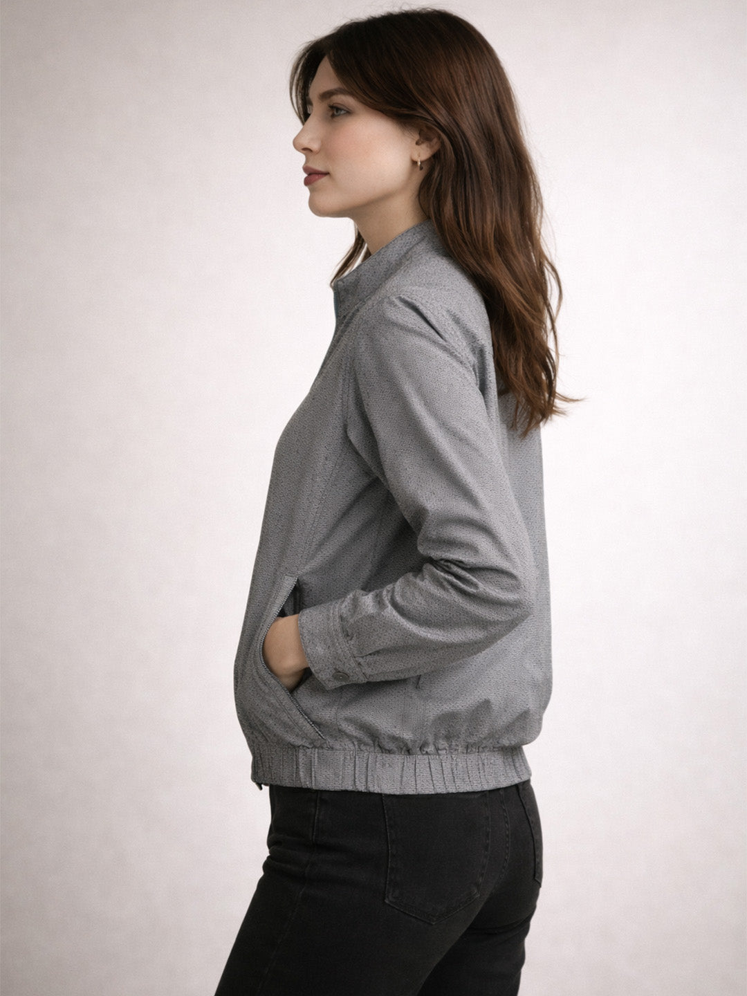 Printed Jersey Jacket