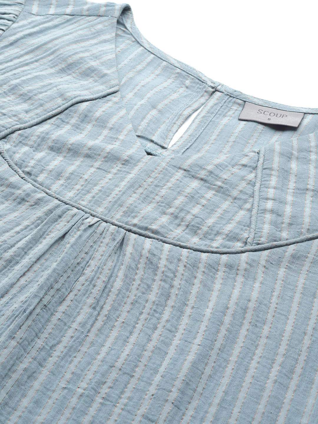 Cotton lurex top