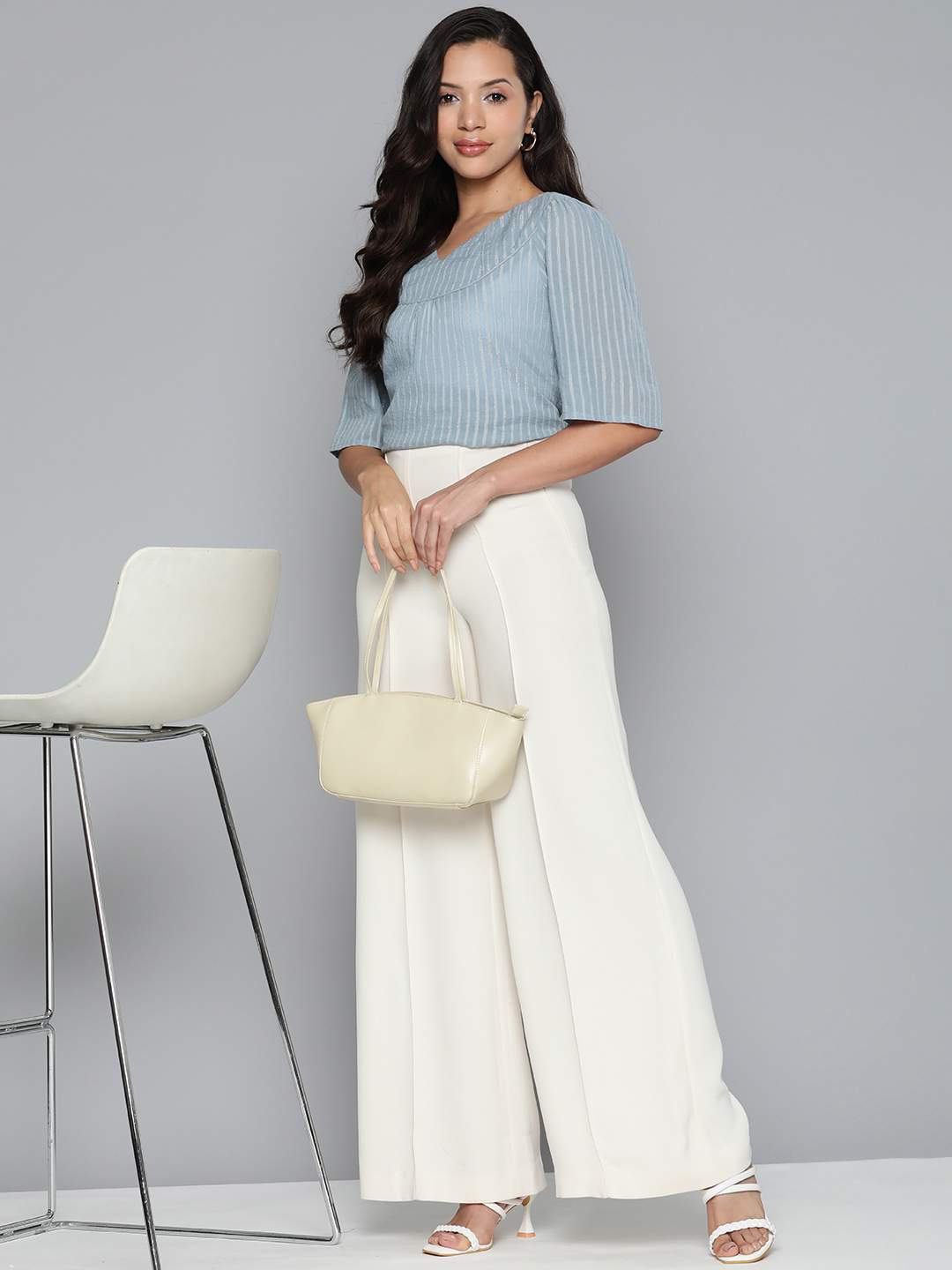 Cotton lurex top