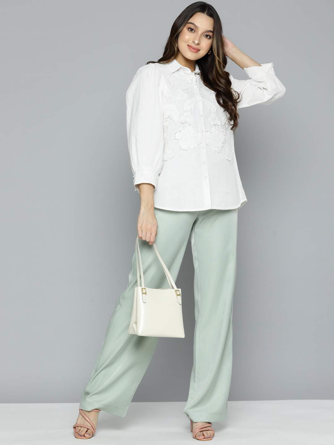 Patchwork cotton shirt