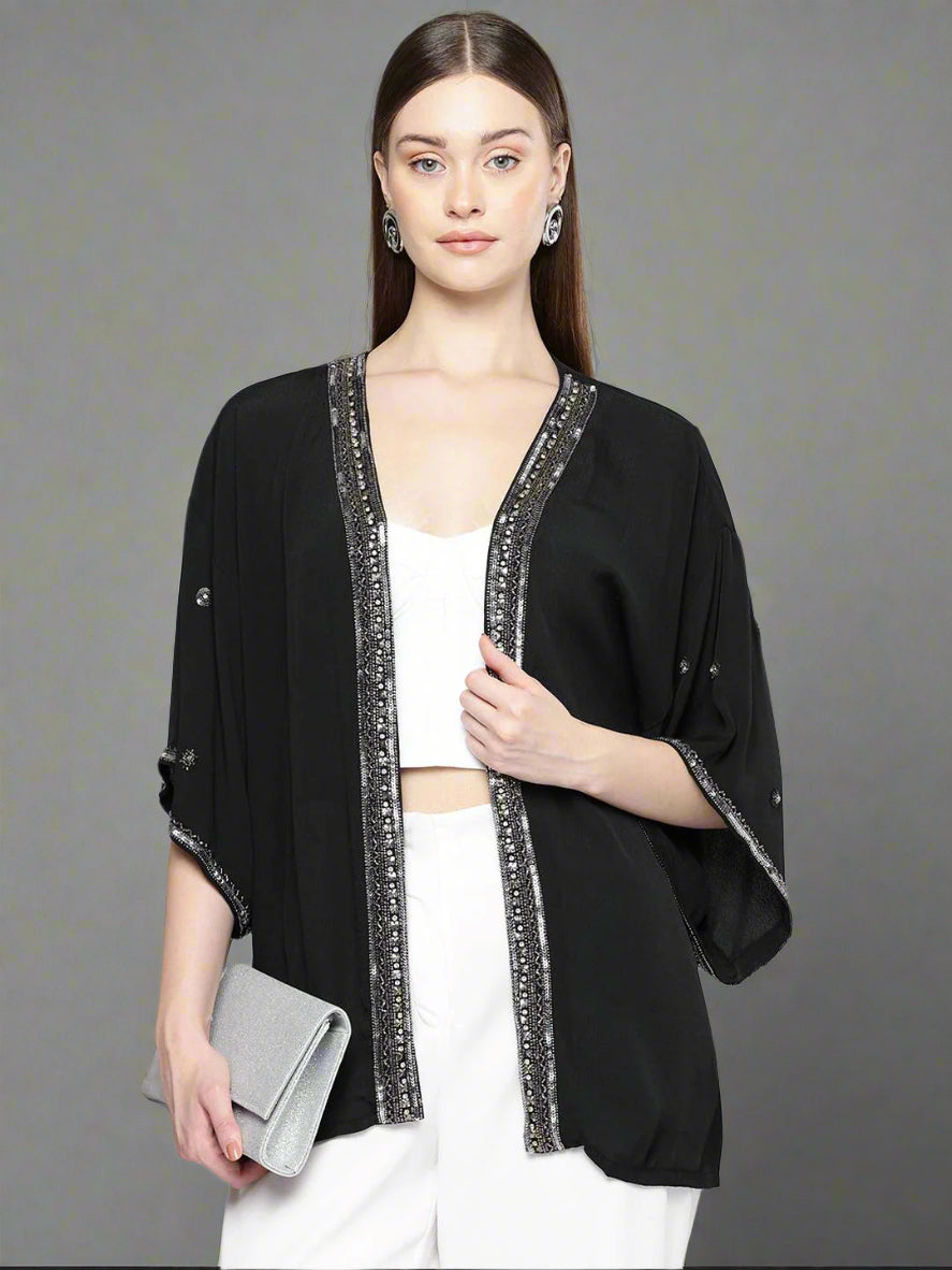 Scoup Women Party Embellished Shrug
