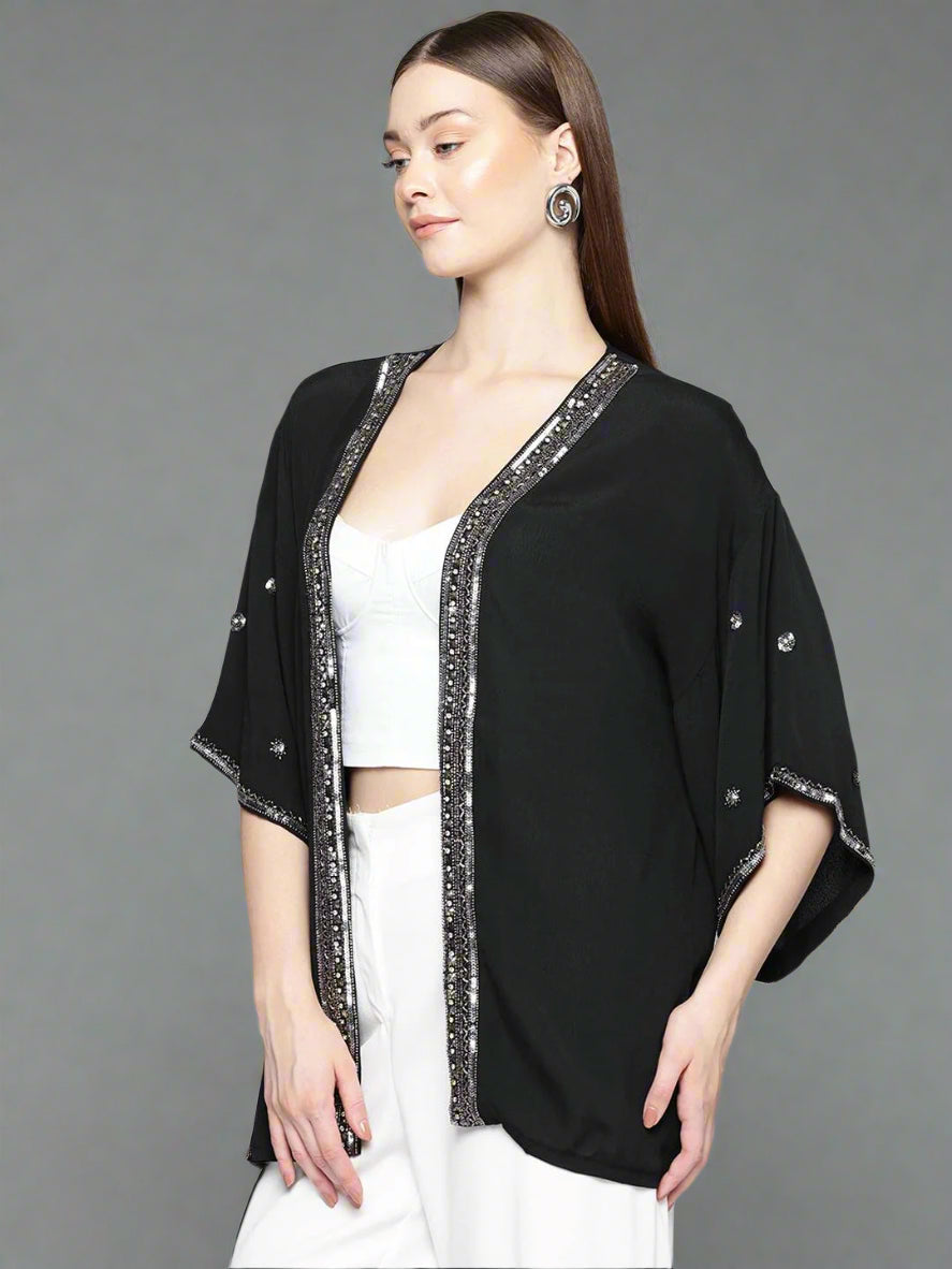 Scoup Women Party Embellished Shrug