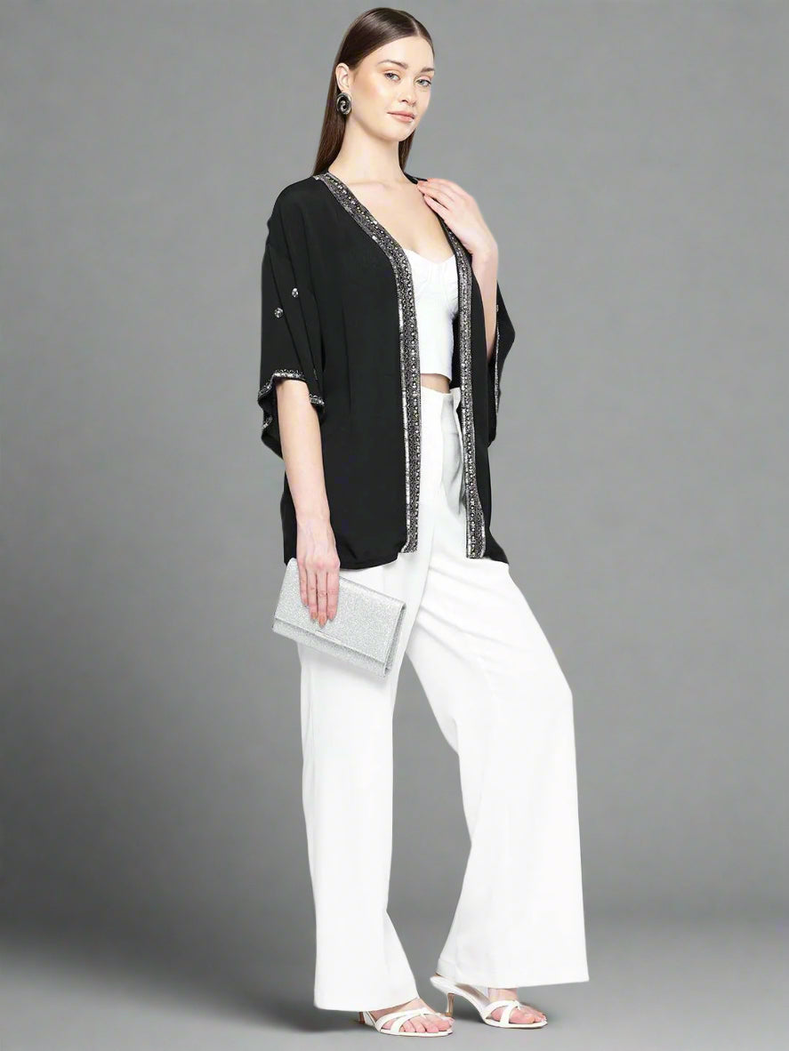 Scoup Women Party Embellished Shrug