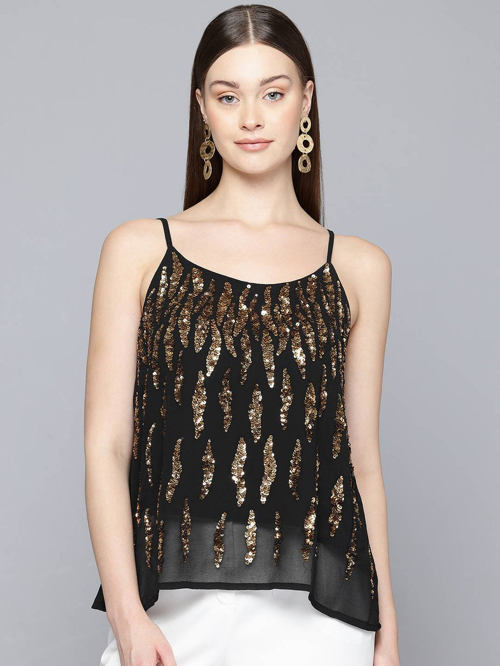 Scoup Embellished Georgette Top