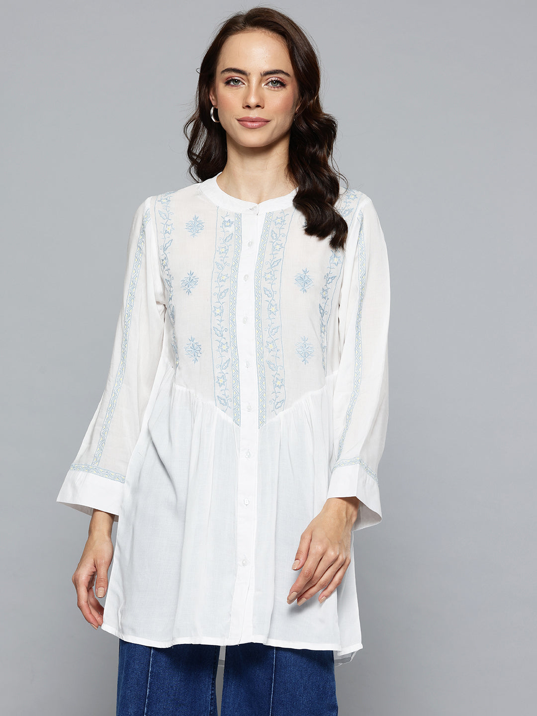 White Embroidered Tunic