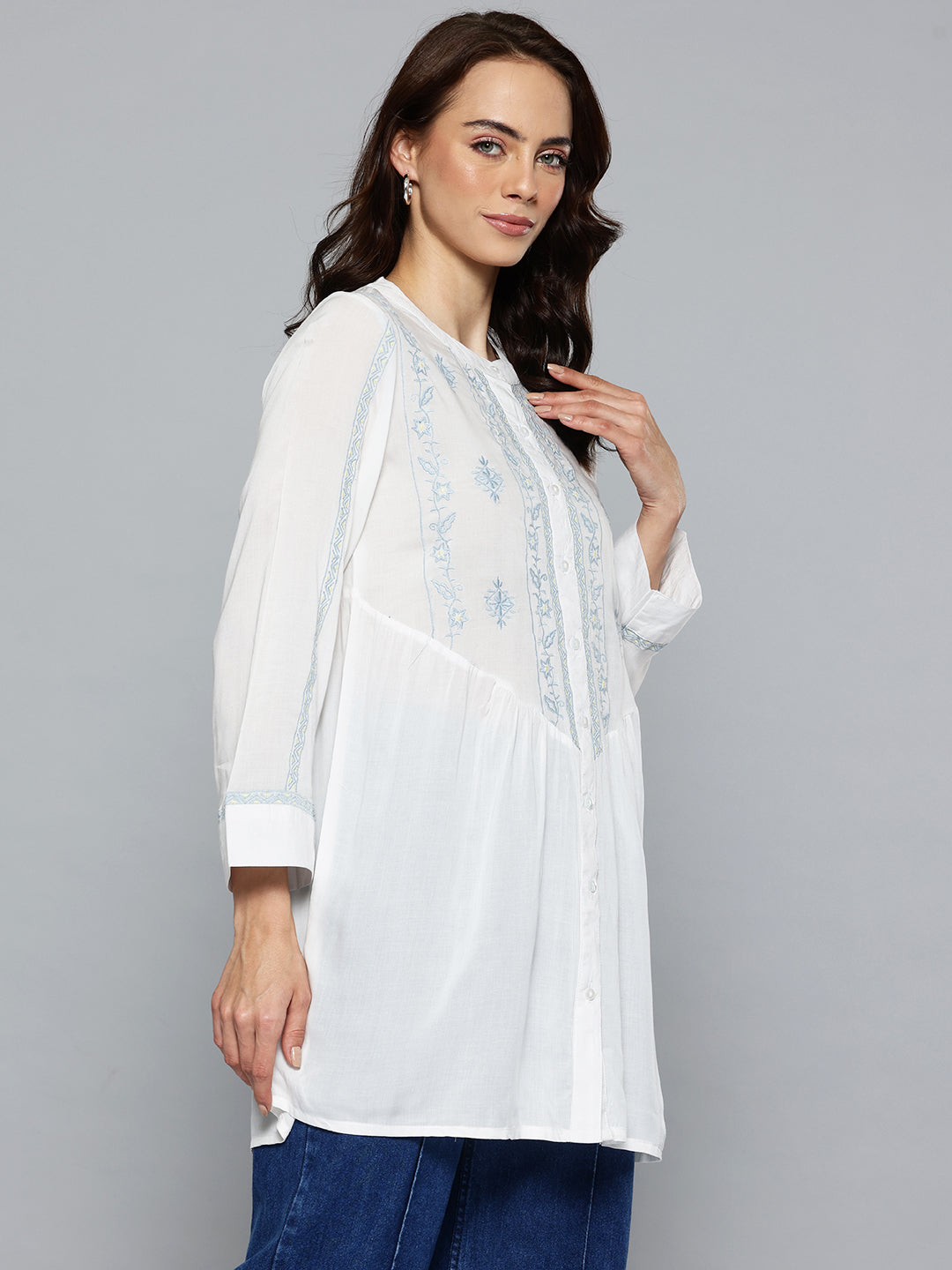 White Embroidered Tunic