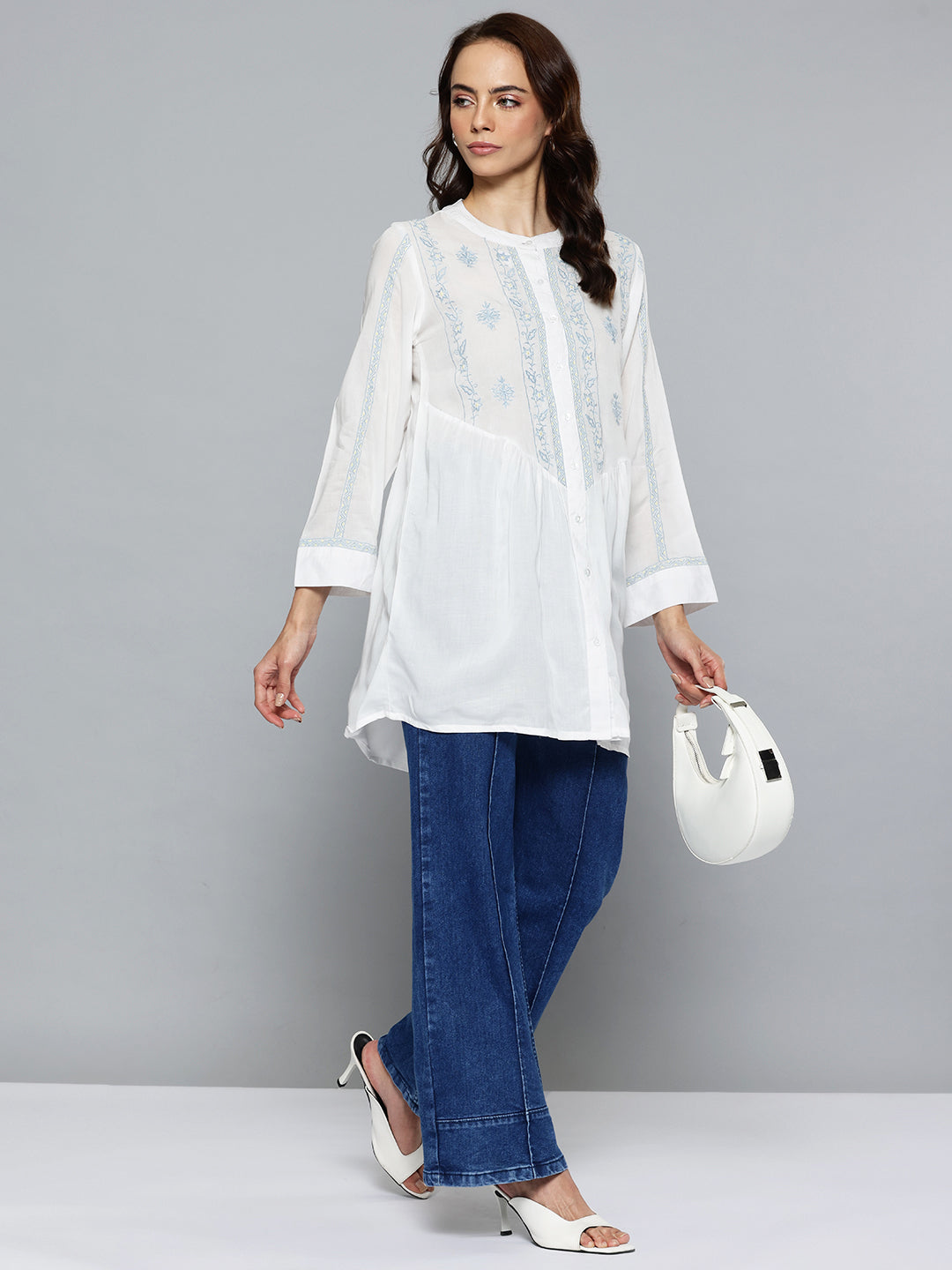 White Embroidered Tunic
