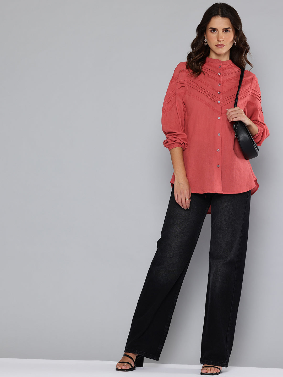 Embroidered cotton top