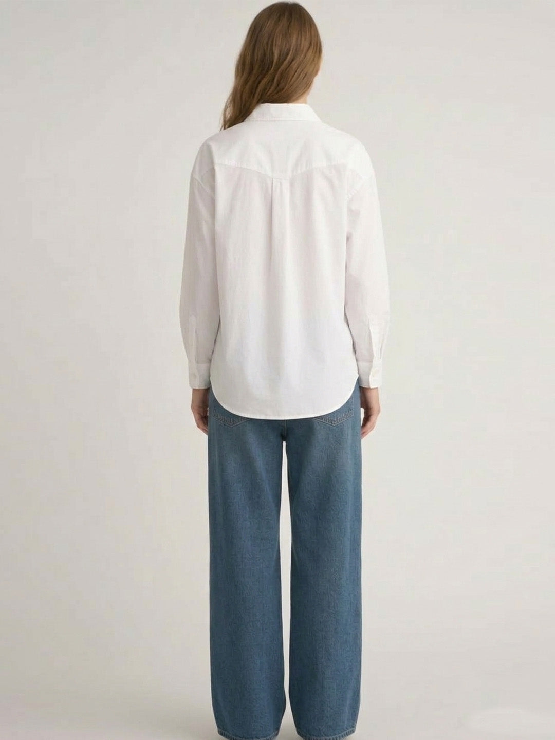 Cotton Poplin White Shirt