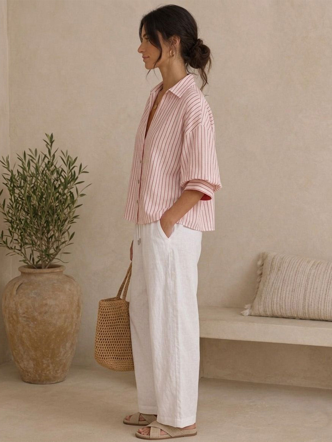 Cotton Stripe Top