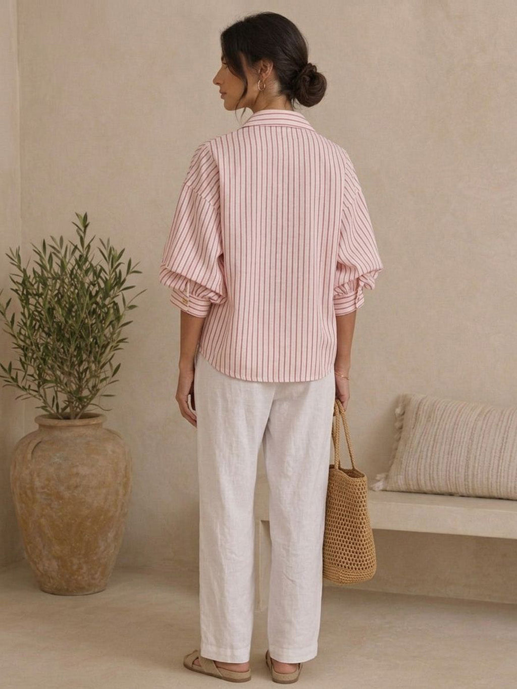 Cotton Stripe Top