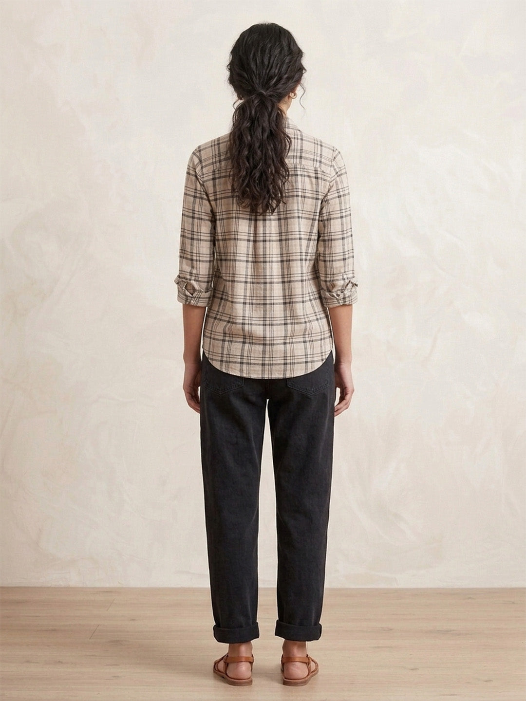 Embroidered Check Shirt