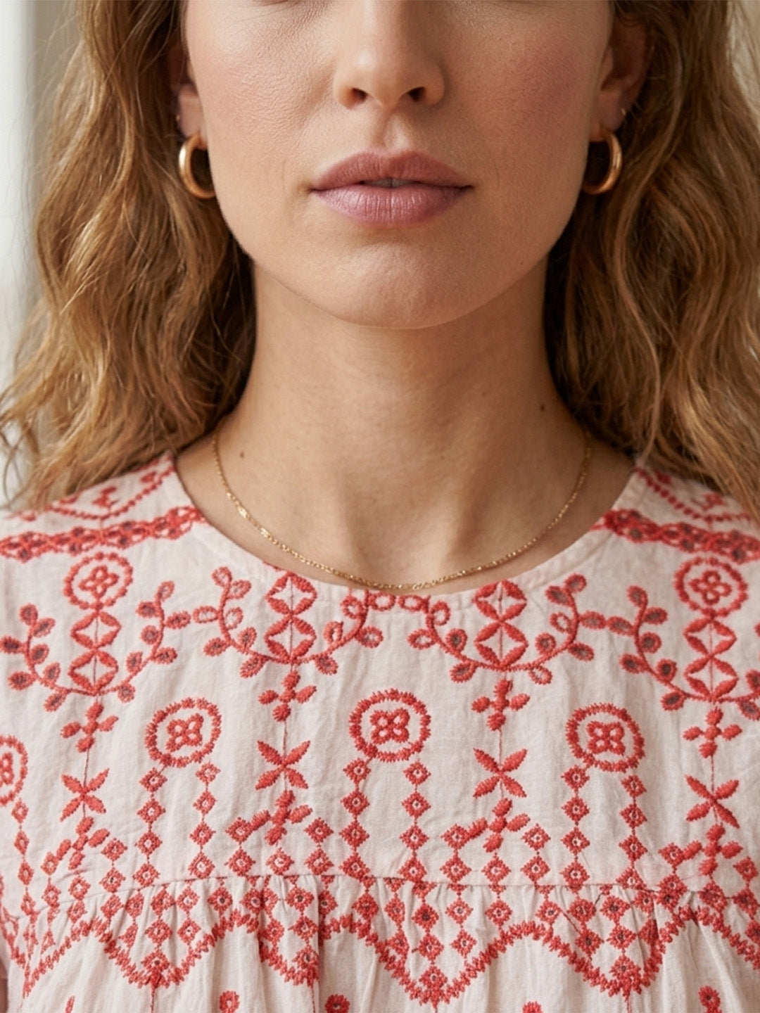 Cotton Schiffli Top