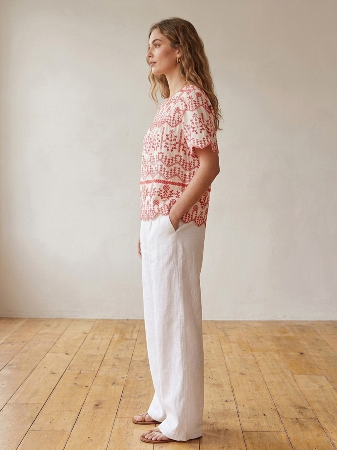 Cotton Schiffli Top