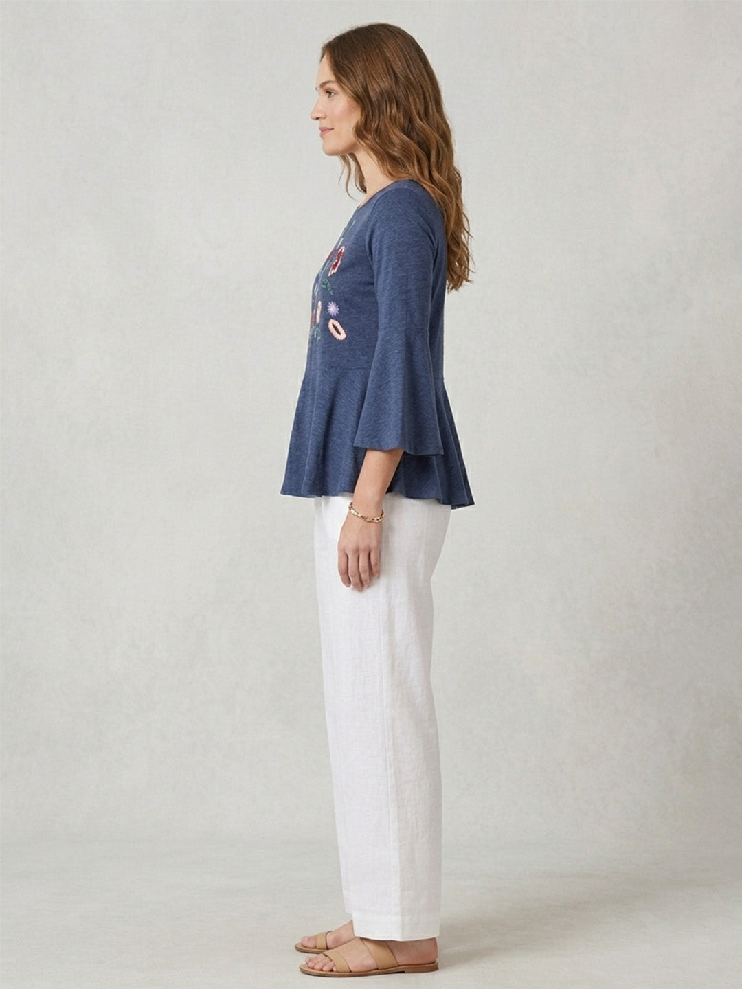 Jersey Embroidered Top