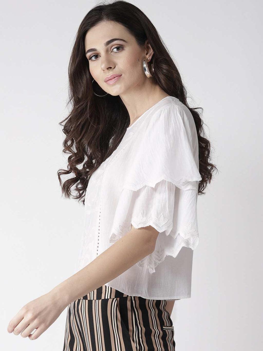 White Applique Top