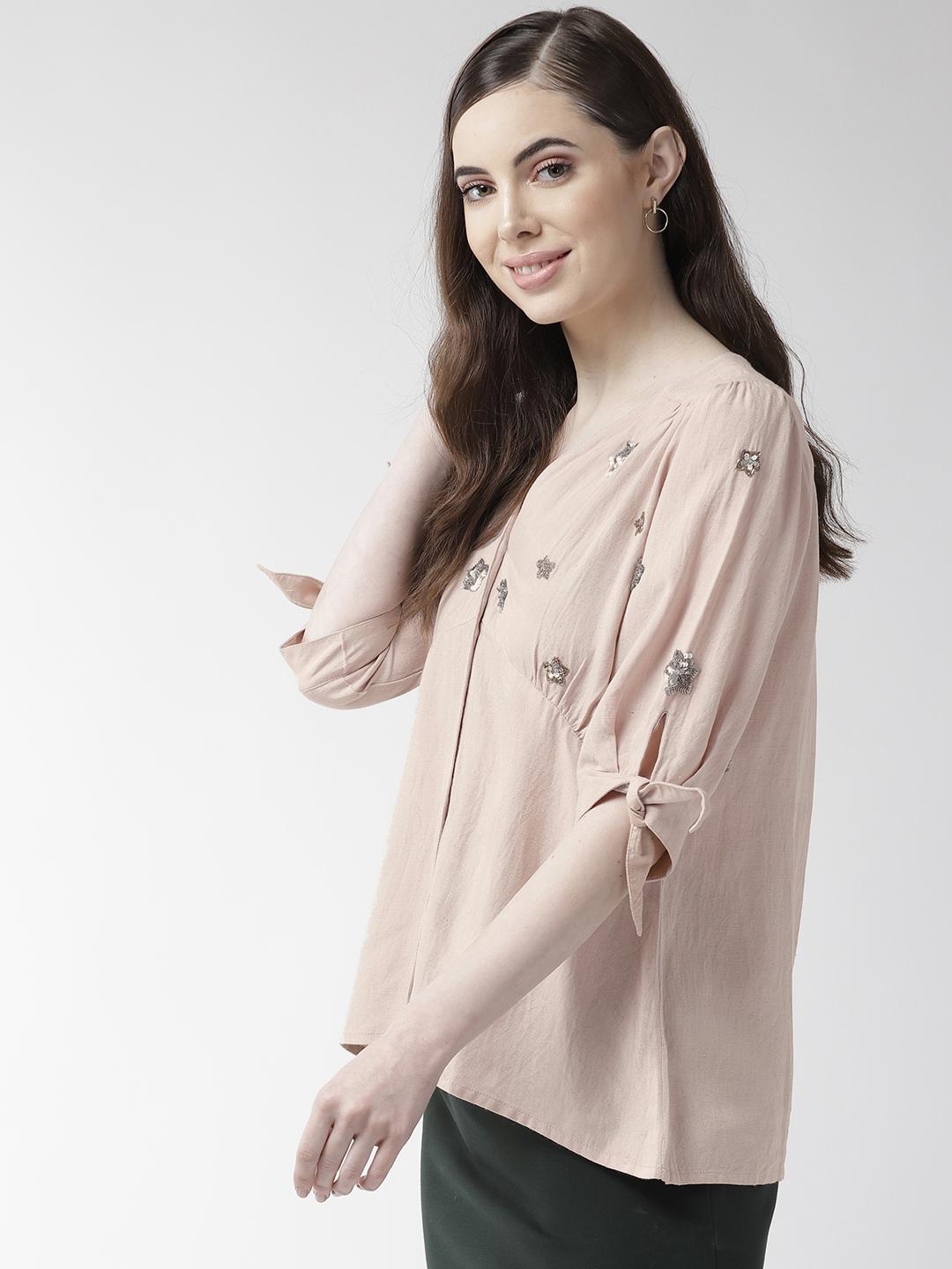 Dusty Pink Embellishment Top