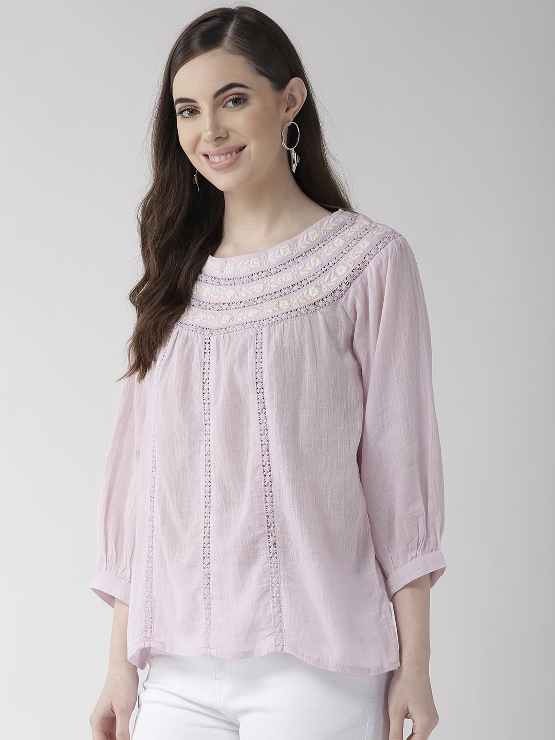 Embroidered Cotton Top