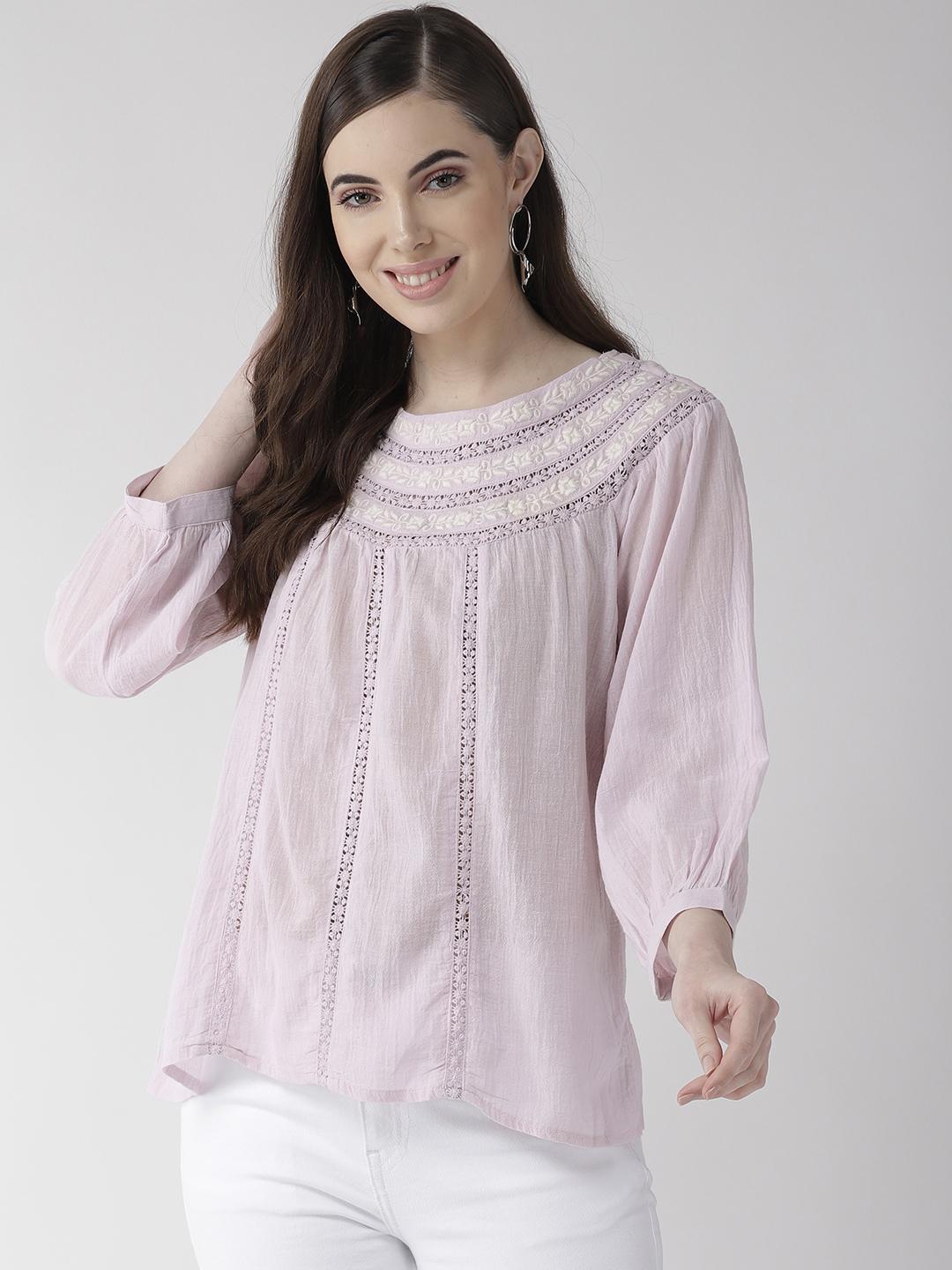 Embroidered Cotton Top