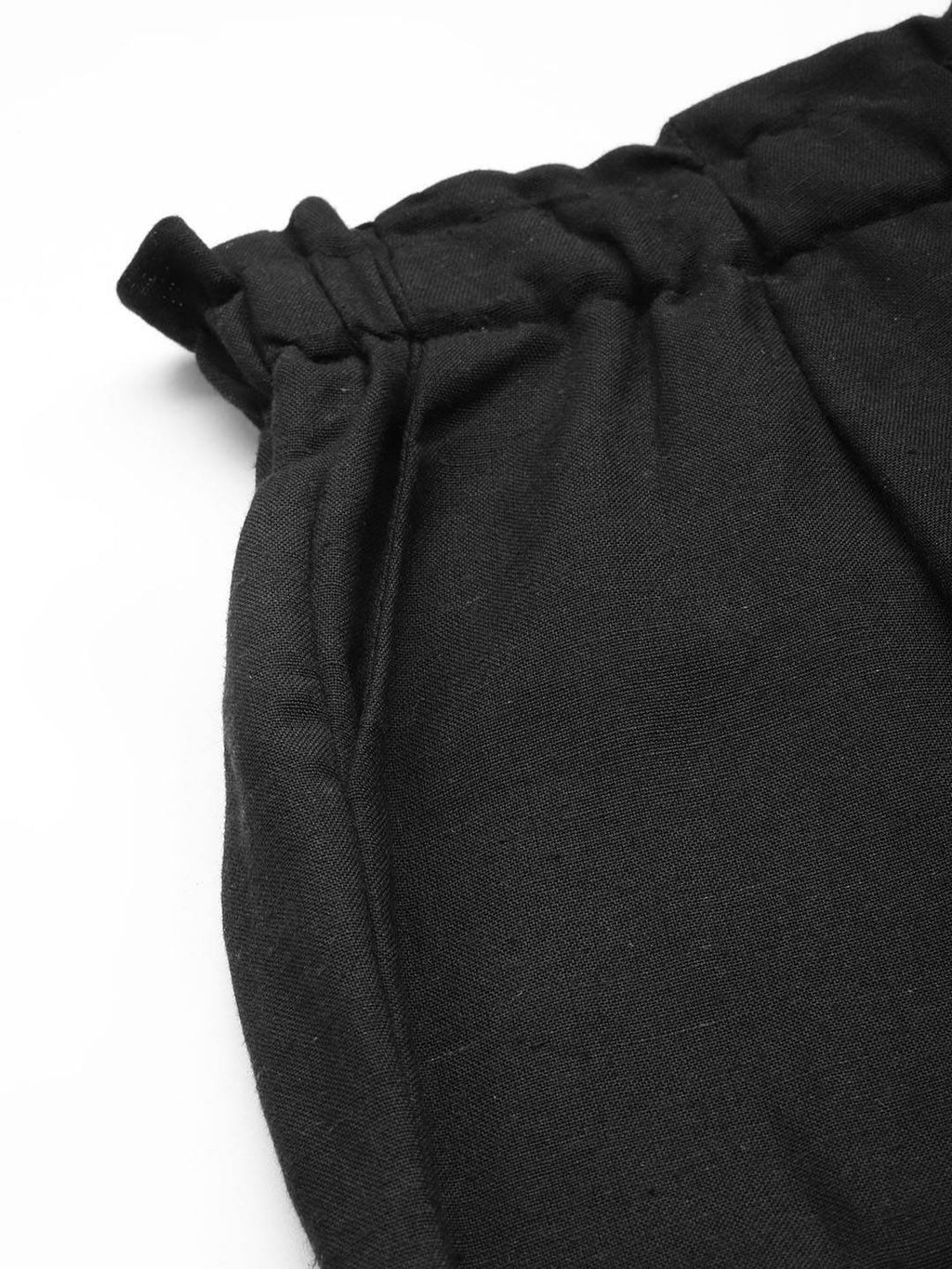 Scoup Women Relaxed Pleated Linen Trousers