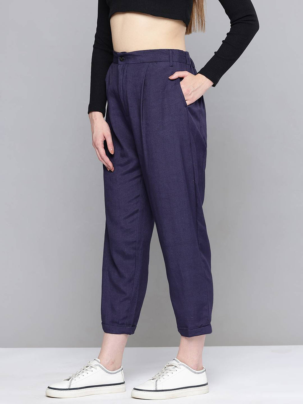 Scoup Women Relaxed Pleated Trousers