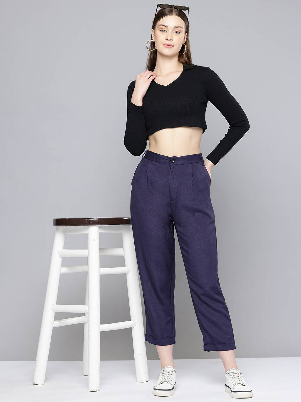 Scoup Women Relaxed Pleated Trousers