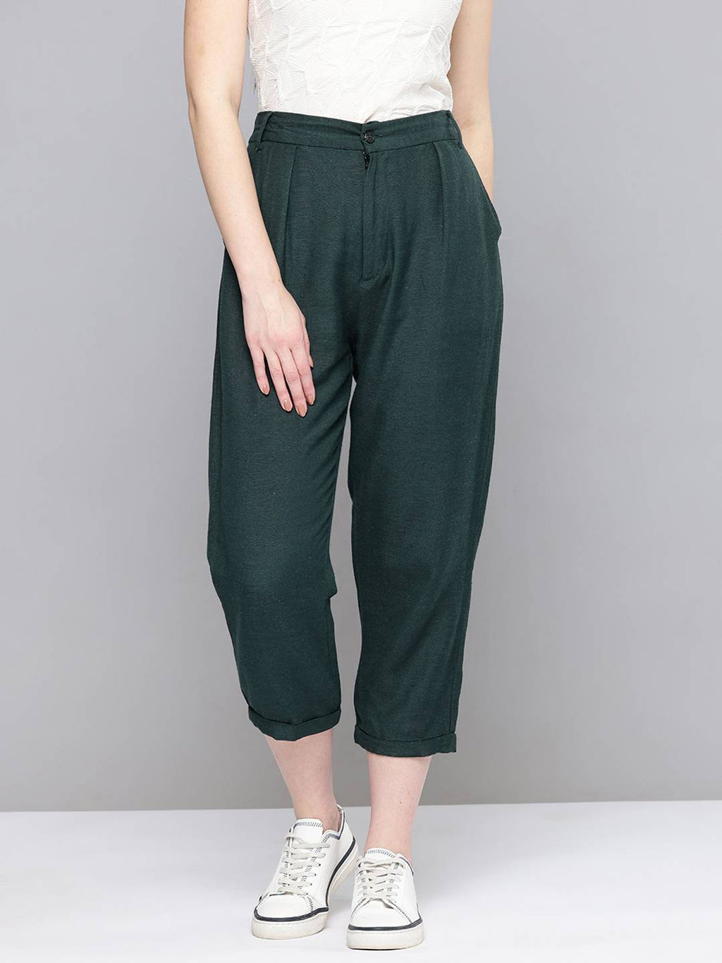 Scoup Women Relaxed Pleated Trousers
