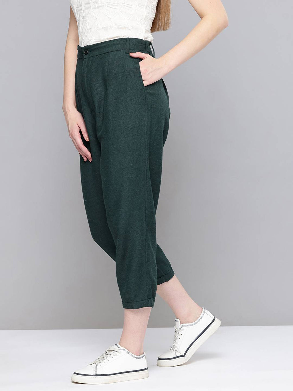 Scoup Women Relaxed Pleated Trousers